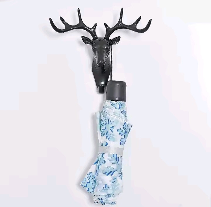 Wall Hanging Hook Deer Head Antlers for Hanging Clothes Hat Scarf Key