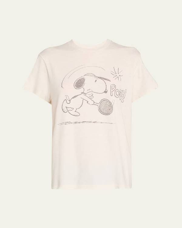 Call It What It Is Camilla Luddington Snoopy Tennis Tee