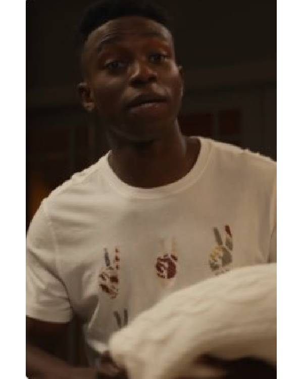 Bel-Air S04 Carlton Banks White Hand Print Graphic Tee